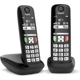 Gigaset E270 DUO, Telefon, Schwarz