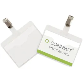 Q-Connect Namensschild 60x90mm mit Clip offen VE=25 Stück