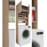 VCM Jutas Waschmaschinenschrank 64 x 190 cm Sonoma-Eiche Holz
