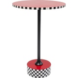 Kare Beistelltisch Domero Checkers Rot