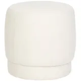 Atmosphera Créateur d'intérieur Pouf Bouclé 39 x 40 cm Weiß