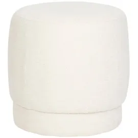 Atmosphera Créateur d'intérieur Pouf Bouclé 39 x 40 cm Weiß