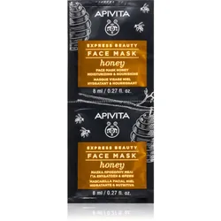 Apivita Express Beauty Nourishing Face Mask Honey Feuchtigkeitsspendende Maske mit ernährender Wirkung für das Gesicht 2x8 ml