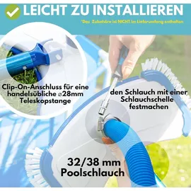 amapool Pool-Bodensauger Deluxe Kunststoff