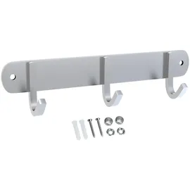 Intirilife Garderobenleiste Modell D Edelstahl Silber