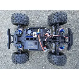 AMEWI RC-Auto Hyper GO Monstertruck brushed 4WD mit GPS 1:16 RTR blau