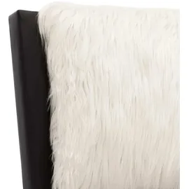 vidaXL Bettgestell mit LED Schwarz und Weiß Kunstleder 180x200 cm vidaXL