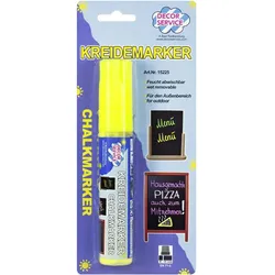 6x Kreidemarker gelb Schreibbreite 3-15mm