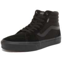 VANS Filmore Hi Sneaker, (Suede/Canvas) Black/Black, 44.5 EU