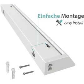 ledscom.de LED Unterbau-Leuchte LIWO 91cm, mit Anschlusskabel, schwenkbar, 1444lm, warmweiß
