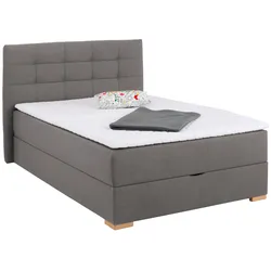 Boxbett HOME AFFAIRE "Olivet", grau, B:154cm L:230cm, Komplettbetten, in 4 Farben, 4 Breiten, 2 Matratzenarten, auch in Überlänge 220 cm
