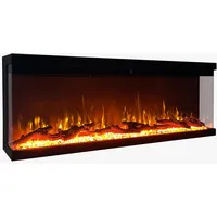 Divina Fire Elektrischer Wandkamin, dreiseitiger Einbaukamin, BOSTON100 L101,6 x T20 x H44