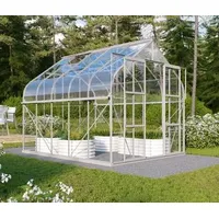 Vitavia Gewächshaus Saturn 8300 ESG, inkl. Fundament, Silber