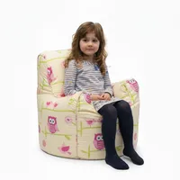 Ready Steady Bed Kinder Sessel mit füllung - Kindersessel Mädchen und Jungen Babysessel mit Abnehmbarem Bezug - Kindermöbel, Sessel kinderzimmer sitzsack Kinder (Owls)