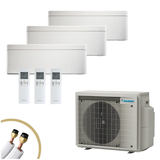 DAIKIN Stylish Klima 2xFTXA25CW + FTXA50CW | 2x2,5 + 5kW | 3x7m Leitung