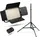 walimex pro LED Niova 900 Plus BC+ WT-806 + NP-F Flächenleuchte, Videoleuchte), Dauerlicht, Silber, Schwarz, Weiss