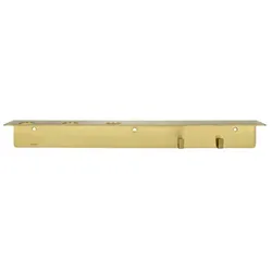 Meraki Regal mit Flaschenhalterung und Hakenleiste, Mattes Messing-Finish