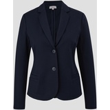 s.Oliver - Twill-Blazer aus Interlockjersey, Damen, blau, 44