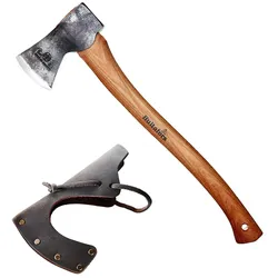 HULATFORS Jagdaxt Ekelund Beil Outdoor Axt Hickory Holz Kohlenstoff Stahl