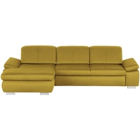 Lounge Collection Ecksofa aus Mikrofaser Kathrin , gelb , Maße (cm): B: 309 H: 85 T: 195