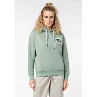 Eight 2 Nine Sublevel Damen Sweathoodie, Kapuzensweatshirt mit Blumen-Backprint