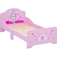 Homcom Kinderbett Prinzessin 140 x 70 cm MDF rosa
