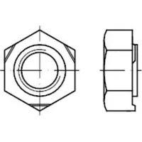 Industrial Quality Supplies DIN 929 Sechskant-Schweißmutter, ST M3 HP