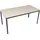 furni24 Schreibtisch Nova 160x80x75 cm, Sandfarbe/anthrazit