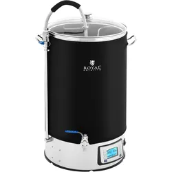 Royal Catering Braukessel mit Isolierung - 60 L - 3000 W - 10 - 100 °C - Edelstahl - LCD-Anzeige - Timer RCBM-60IN