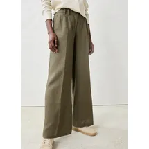 bonprix Bundfaltenhose Leinen Grün 44