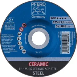PFERD Trennscheiben EH 125-1,6 CERAMIC SGP STEEL