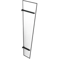 Vordach Seitenteil Kassel, Seitenwand aus Aluminium und Glas, Anthrazit, 30,5 x 58,5 x 185 cm, individuell konfigurierbar