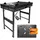 Lemodo Arbeitstisch Kunststoff/Metall 86,5x59,5x80,5 cm schwarz klappbar