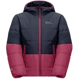 Jack Wolfskin Unisex Kinder Two Hills K Jacket, Dark Fuchsia, 92