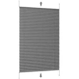 Sekey Plissee 75 x 120 cm Dunkelgrau
