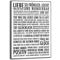 Reinders! Poster »Positiv Leben« Reinders! Farbe Bild(er): Schwarz-Weiß