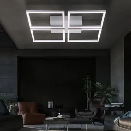 ETC Shop LED Deckenlampe 31W 52,5 x 5,3 cm grau