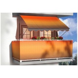 Angerer Klemmmarkise Exklusiv Nr. 100 400 x 150 cm orange/braun