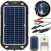 Revolt Batterieladegerät Solar: Solar-Ladegerät für Auto-Batterien, Pkw, Wohnmobil, 12