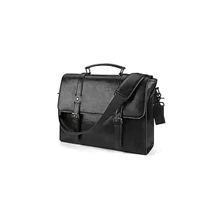 Lubardy Umhängetaschen Herren Aktentasche Laptoptasche 15.6 Zoll Wasserdichte Messenger Bag Vintage Ledertasche Männer für Geschäft Arbeit Schule