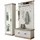 furn.design Rovola Garderobenkombination 190 x 201 x 45 cm weiß