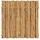 WOODTEX Sichtschutzzaun 180 x 180 cm Braun Holz 2 St.