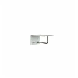 Frost Unu Wandgarderobe mit 2 Haken | weiß matt / edelstahl poliert