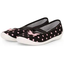 Ladeheid Kinder Mädchen Hausschuhe LARW008 (Schwarz Punkte, 27 EU) - 27