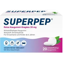 Superpep Reise Kaugummi-Dragees 20mg