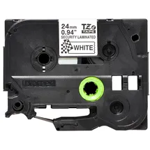 Brother TZe-SE5 schwarz auf weiß 24mm / 8m laminiert Siegelband