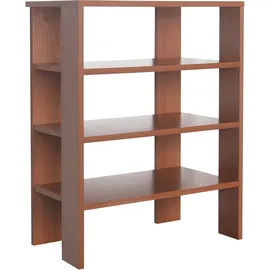 Ricoo Schuhregal 3 Ebenen Standregal 1 x 24 x 90 cm Braun
