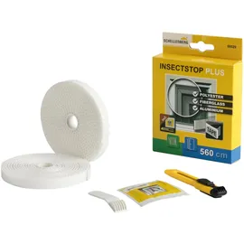 Schellenberg 50029 Befestigungsband Plus für Fliegengitter Fenster aus Polyester-, Fiberglas- und Aluminiumgewebe, Bandlänge 5,6 m, inkl. Montagezubehör, weiß