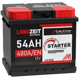 Autobatterie 12V 54Ah 480A/EN Starterbatterie Batterie statt 50Ah 52Ah 55Ah