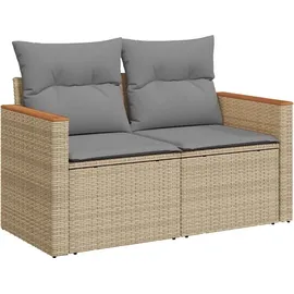 vidaXL Garten-Lounge-Set 9-tlg. beige